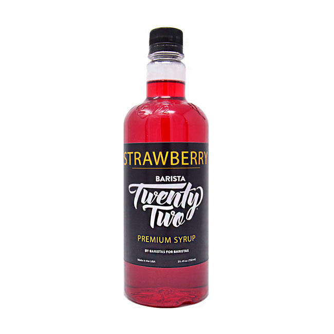 Barista 22 Strawberry Syrup – 2.5 lb Case | Houston's, Inc.