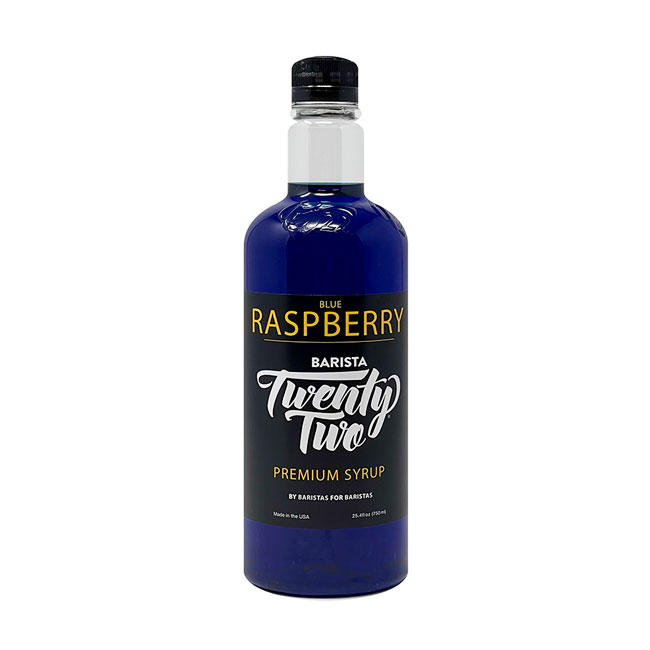 Barista 22 Blue Raspberry Syrup – 750 mL Case | Houston's, Inc.